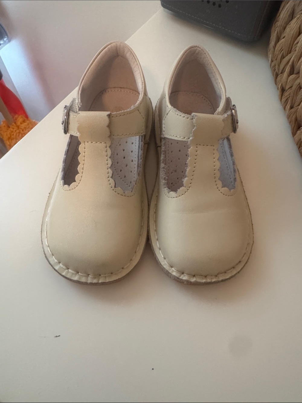 L’amour T-Strap Kids Shoes in Cream